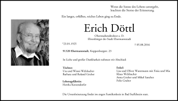 Anzeige von Erich Döttl von MGO