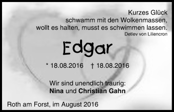 Anzeige von Edgar  von MGO