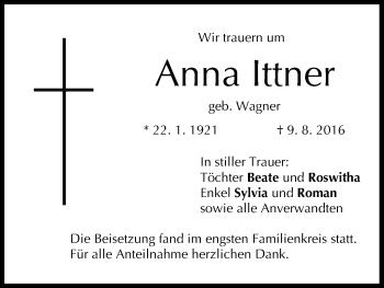Anzeige von Anna Ittner von MGO