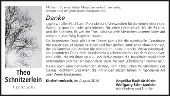 Anzeige von Theo Schnitzerlein von MGO