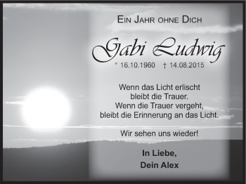 Anzeige von Gabi Ludwig von MGO