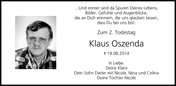 Anzeige von Klaus Oszenda von MGO
