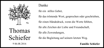 Anzeige von Thomas Schiefer von MGO