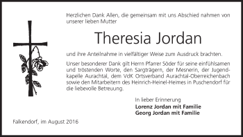 Anzeige von Theresia Jordan von MGO
