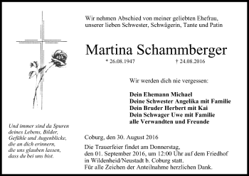 Anzeige von Martina Schammberger von MGO