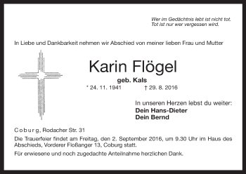Anzeige von Karin Flögel von MGO