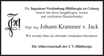 Anzeige von Johann Krammer von MGO