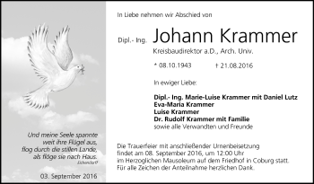 Anzeige von Johann Krammer von MGO