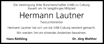 Anzeige von Hermann Lautner von MGO