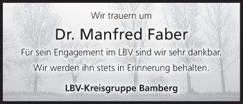 Anzeige von Manfred Faber von MGO
