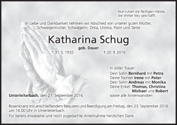 Anzeige von Katharina Schug von MGO