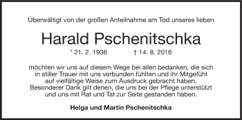 Anzeige von Harald Pschenitschka von MGO