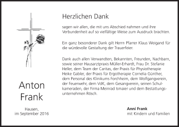 Anzeige von Anton Frank von MGO