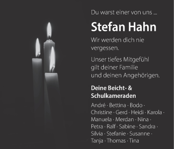 Anzeige von Stefan Hahn von MGO
