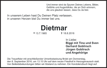 Anzeige von Dietmar  von MGO