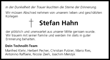Anzeige von Stefan Hahn von MGO