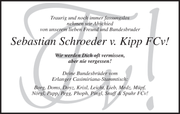 Anzeige von Sebastian Schroeder von MGO