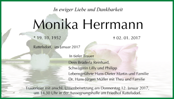 Anzeige von Monika Herrmann von MGO
