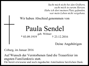 Anzeige von Paula Sendel von MGO