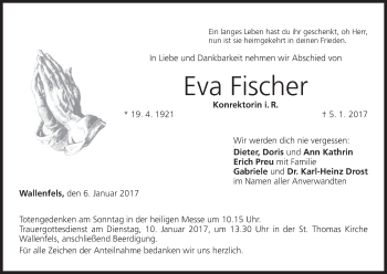 Anzeige von Eva Fischer von MGO