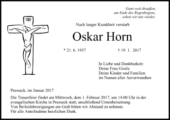 Anzeige von Oskar Horn von MGO