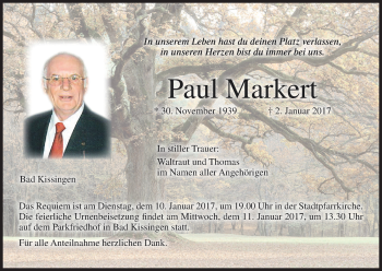 Anzeige von Paul Marken von MGO