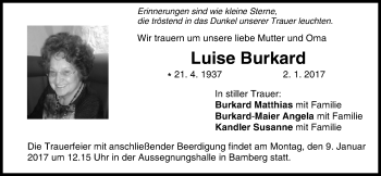 Anzeige von Luise Burkard von MGO