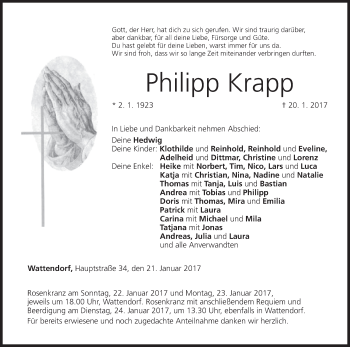 Anzeige von Philipp Krapp von MGO
