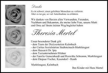 Anzeige von Theresia Mertel von MGO