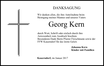 Anzeige von Georg Kern von MGO