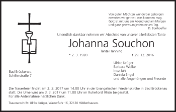 Anzeige von Johanna Souchon von MGO