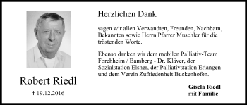 Anzeige von Robert Riedl von MGO