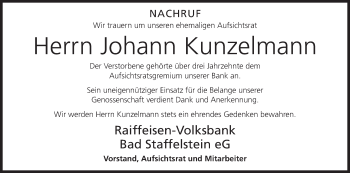 Anzeige von Johann Kunzelmann von MGO