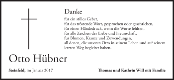 Anzeige von Otto Hübner von MGO