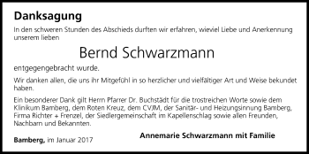 Anzeige von Bernd Schwarzmann von MGO