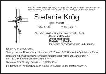 Anzeige von Stefanie Krüg von MGO