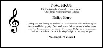 Anzeige von Philipp Krapp von MGO