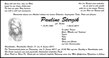 Anzeige von Pauline Sterzik von MGO