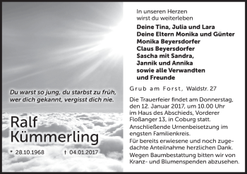 Anzeige von Ralf Kümmerling von MGO