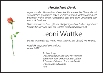 Anzeige von Leoni Wuttke von MGO