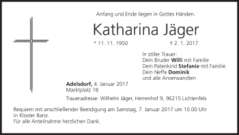 Anzeige von Katharina Jäger von MGO