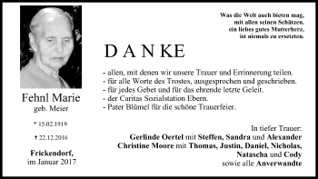 Anzeige von Marie Fehnl von MGO