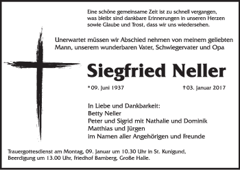 Anzeige von Siegfried Neller von MGO
