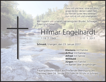 Anzeige von Hilmar Engelhardt von MGO