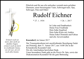 Anzeige von Rudolf Eichner von MGO