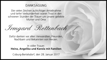 Anzeige von Irmgard Rottenbach von MGO