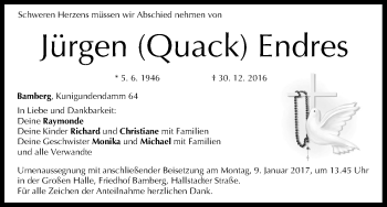 Anzeige von Jürgen Endres von MGO