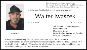 Anzeige von Walter lwaszek von MGO