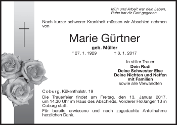 Anzeige von Marie Gürtner von MGO