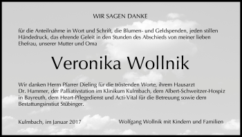 Anzeige von Veronika Wollnik von MGO